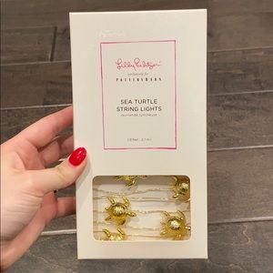 Lilly Pulitzer sea turtle string lights
